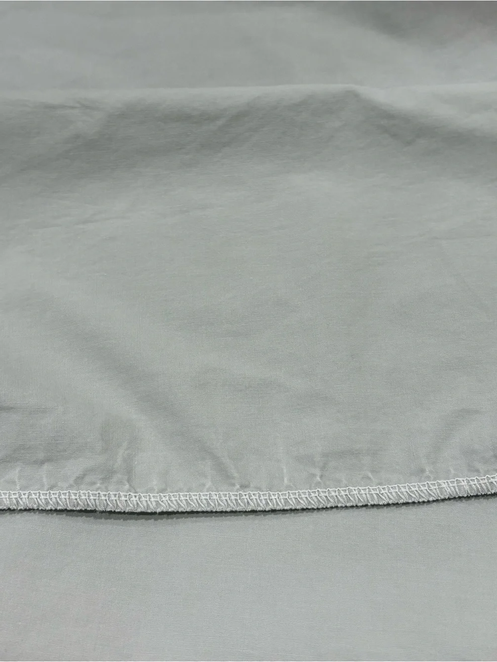 Vintage Wamsutta Fitted Sheet Steel Blue Made USA 100% Cotton